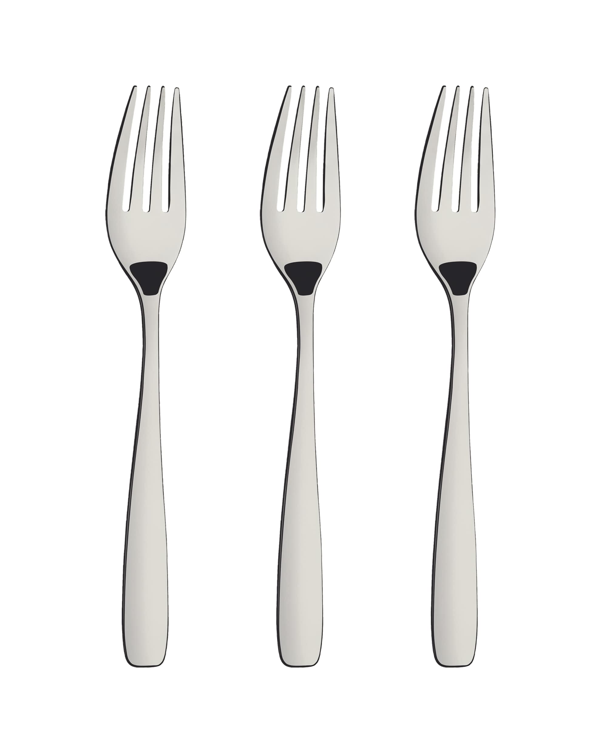 Tramontina Amazona 3 Pieces Stainless Steel Dessert Forks with High Gloss Finish