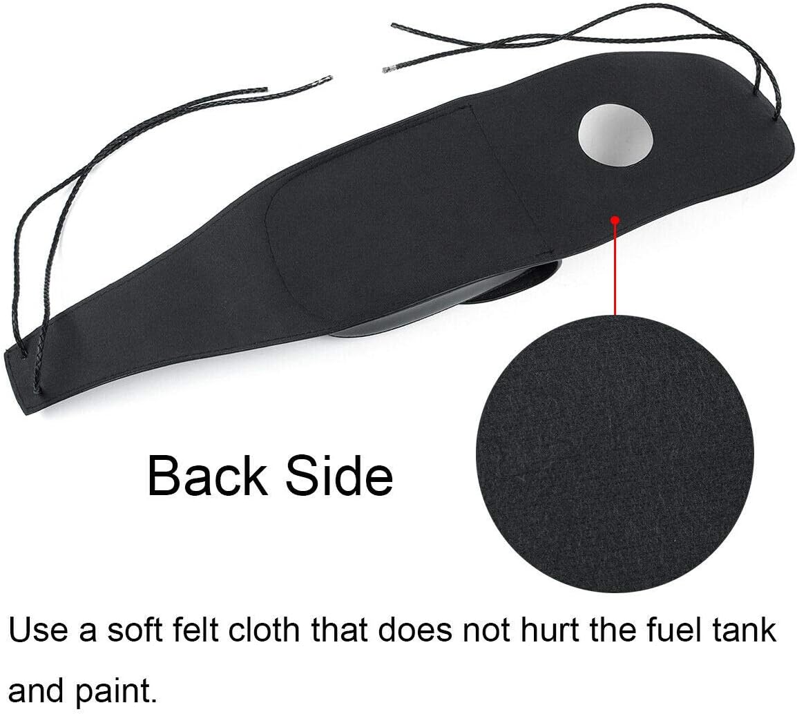 Motorcycle Gas Tank Bag Dash Console Center Pouch Bag Black PU Leather Replacement for Harley Sportster XL 883 1200