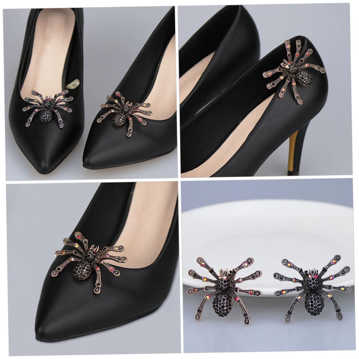 CALLARON Fibbia per scarpe staccabile regalini natale strenne natale decorazioni per scarpe shoes clip incantesimi lacci applique per scarpe fermagli per scarpe décolleté lega