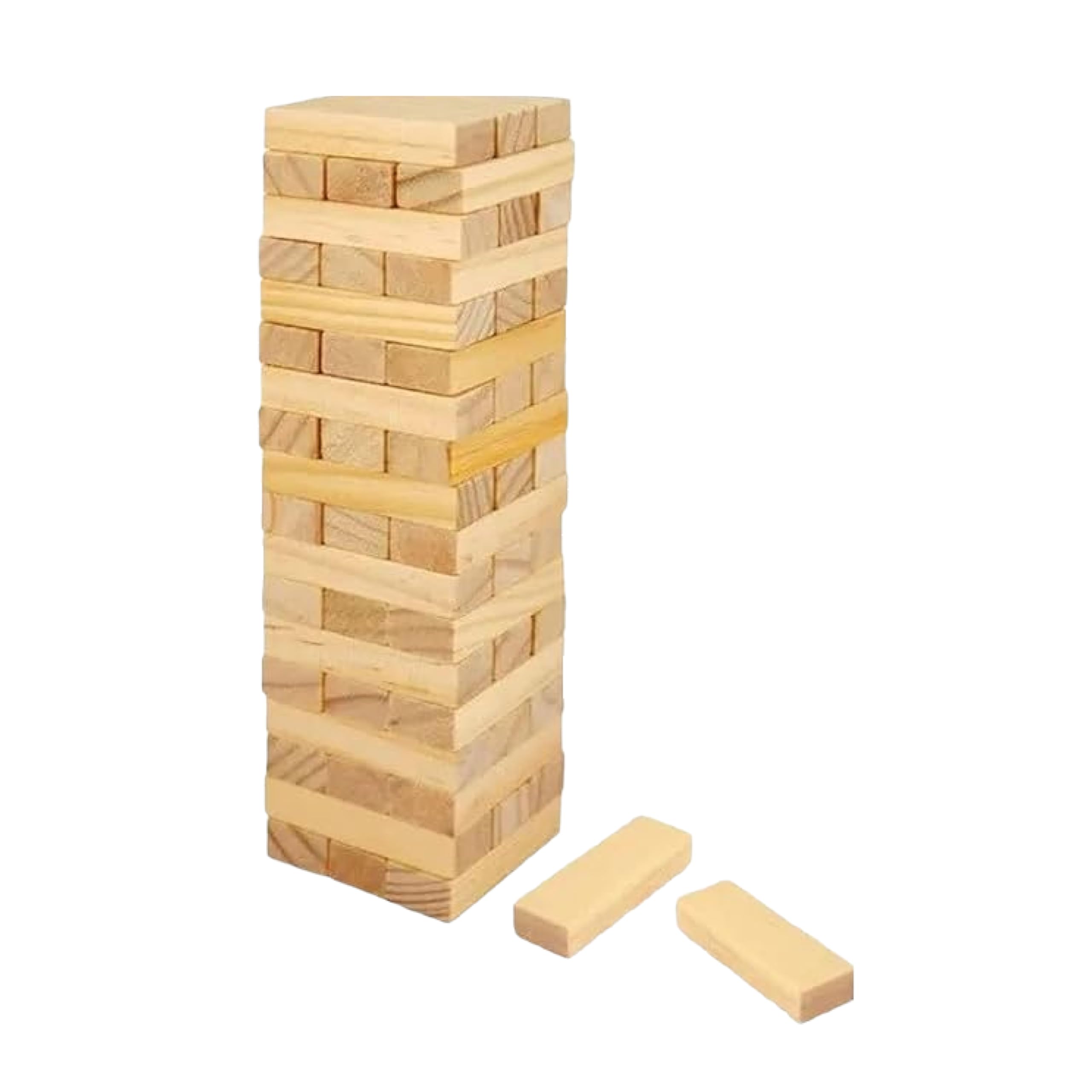 Lizzy 1 x Wooden Tumble Tower Stacking Game Minature size | 54 wooden blocks Tumbling Tower Stacking Game | Board Games Fun Entertainment for Kids and Adults (1)