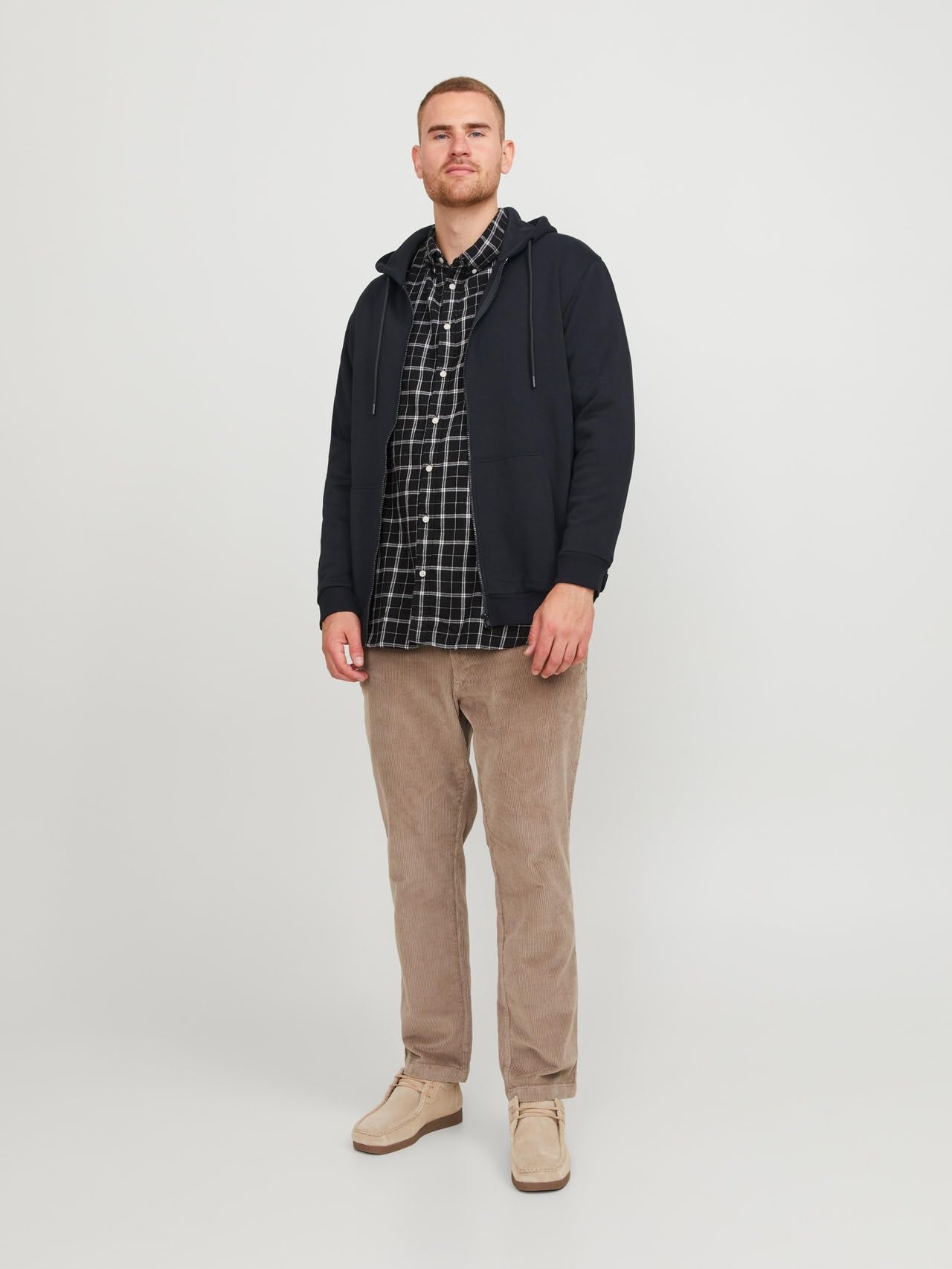 Jack & Jones Jjebradley Sweat À Capuche Zippé Noos Pls Veste Sweat-Shirt Homme