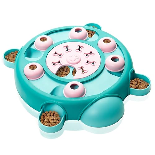 Friends Forever Dog Puzzles Toys with Slower Feeder, Interactive Toy with Food Puzzle for Stimulation and Treat Training Game, Treat Dispenser Toys for Dogs, Tortoise Puzzle - Puzzle Toy - Tortoise