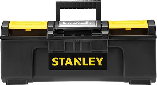 Miniatura 2 de STANLEY Caja de herramientas DIY con 1 pestillo táctil, 2 organizadores de tapa para piezas pequeñas, 16 pulgadas, 1-79-216