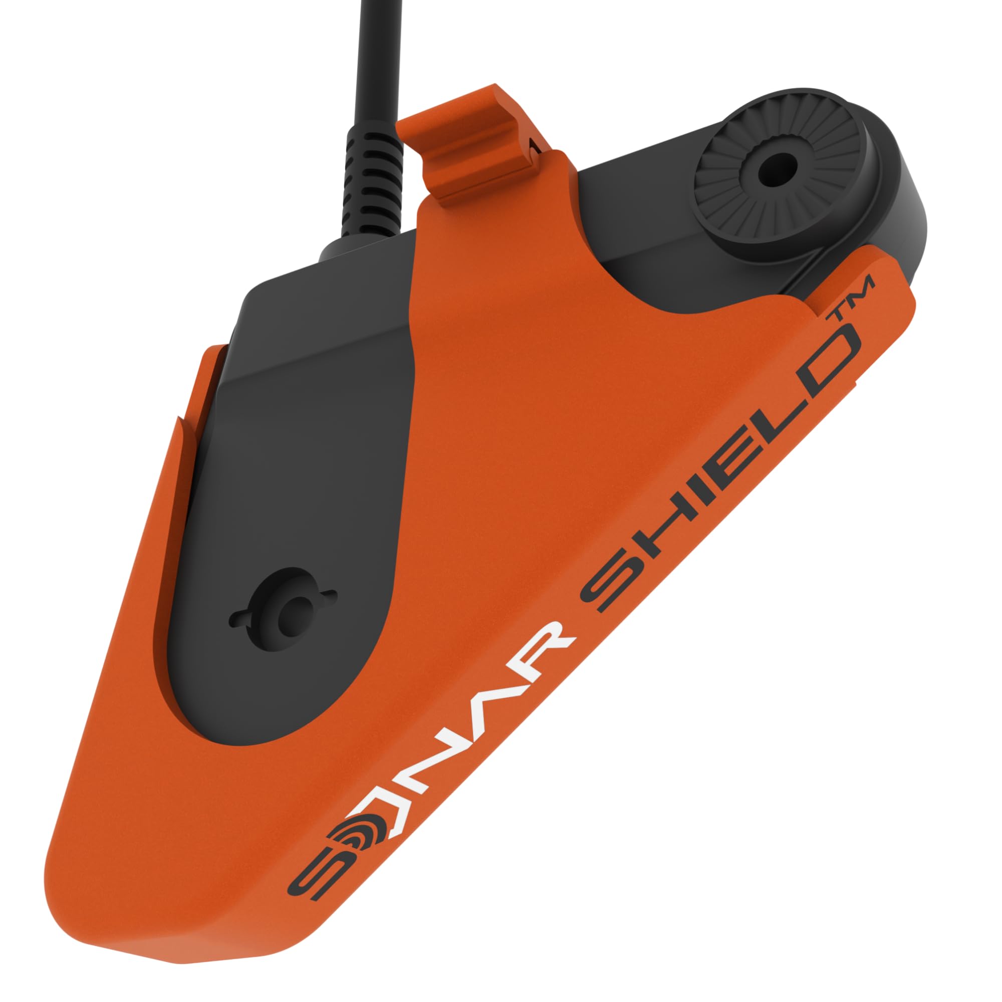 Eagle Eye 9 Transducer Cover by Sonar Shield β Pro Series Impact-Resistant Travel Case Black (Orange)