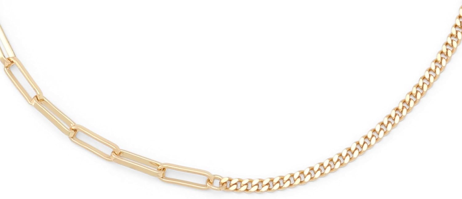 AllSaints womens Mixed Chain Strand Necklace - Image 3