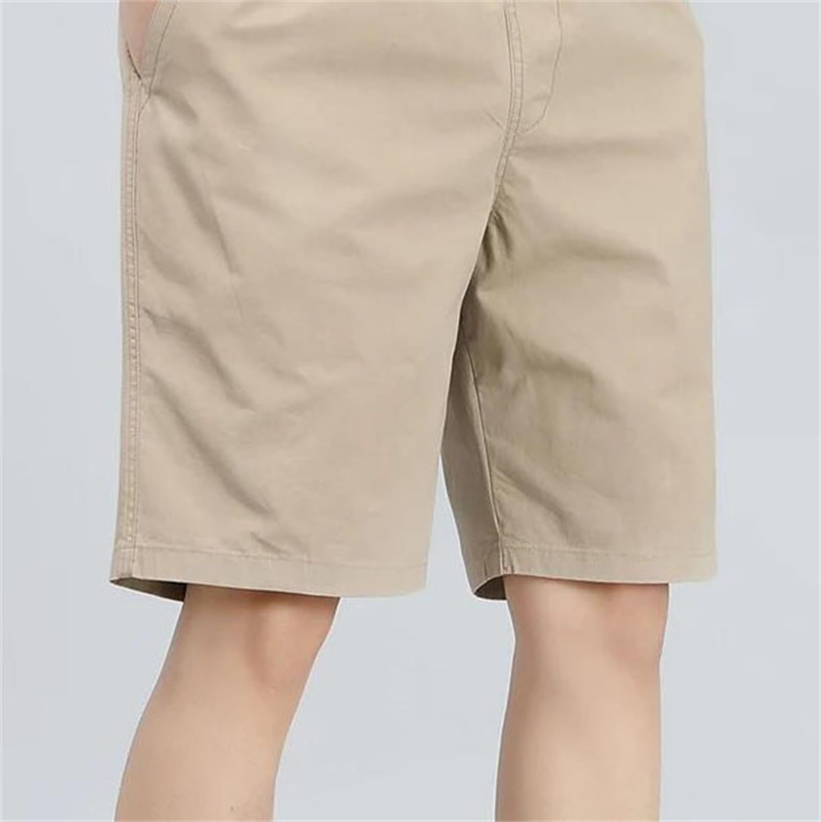 Men's Shorts Light Weight Cotton Summer Casual Shorts Wide Leg Cargo Stretch Baggy Sports Hiking Work Pants Black