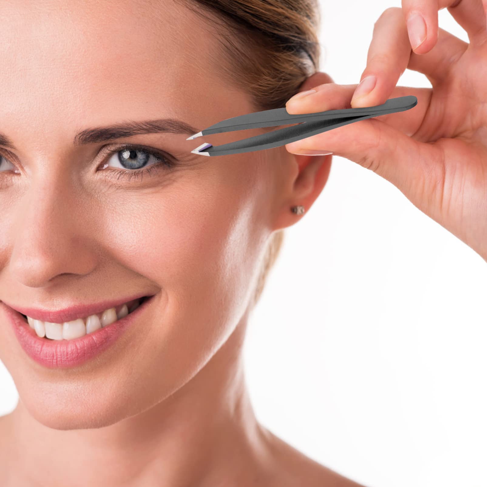 Beaupretty 20 Pièces Mini à Sourcils Sourcil Professionnel Pinces De Maquillage Sourcils Plats à Polyvalente Trousse à Manquer Unité Centrale Épilation Tondeuses