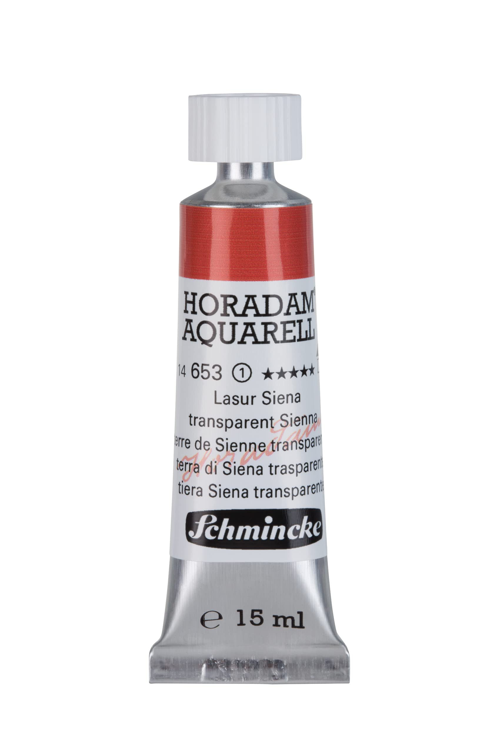 Schmincke Horadam Watercolour Paint Tube 15ml Transparent Sienna Colour Mixing