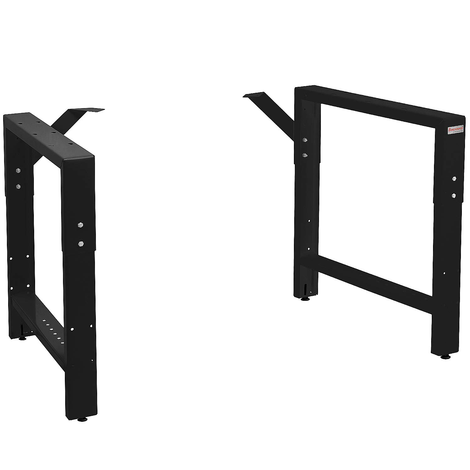 BENCHPRO 29 in. to 35 in. H Adjustable 20 in. D Black Workbench Table Frame RAF-1-Black