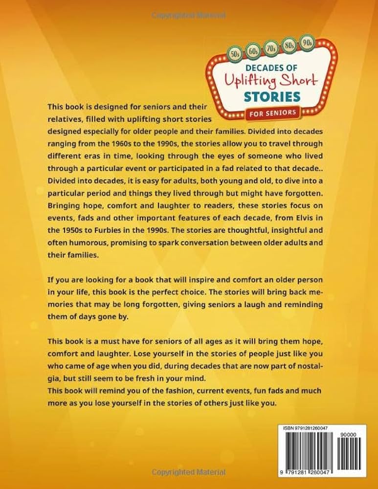 decades-of-uplifting-short-stories-for-seniors-100-funny-stories-from-the-50s-to-90s-that-are-easy-to-read-for-elderly-women-and-men-large-print-keep-your-mind-young-9791281260047 for Free Printable Printable Short Stories For Seniors Decades of Uplifting Short Stories for Seniors: 100 Funny Stories from the 50s to 90s that are Easy to Read for Elderly Women and Men (LARGE PRINT): Keep Your Mind Young: 9791281260047: for Free Printable Printable Short Stories For Seniors