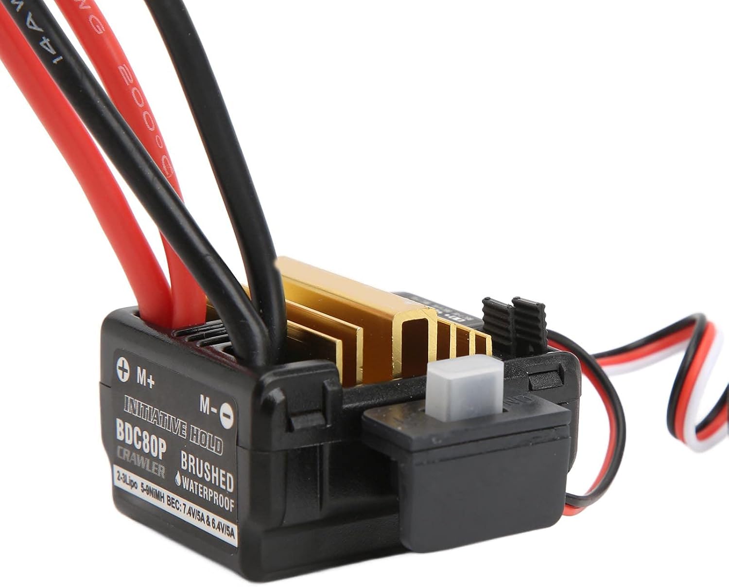 Dilwe RC 80A ESC, 80A Plus V2 Electronic Speed Controller for 1/10 RC Brushed Crawler : Toys & Games