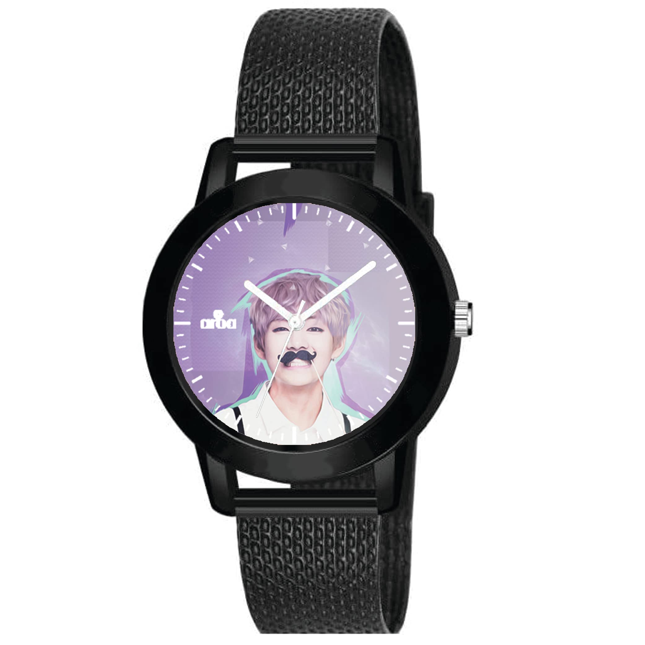 AROA Watch for Womens with V - BTS Model :518 in Black Metal Type Rubber Analog Watch Pink Dial for Women Stylish Watch for Girls (B0C4LCYCP2) Amazon Price History, Amazon Price Tracker