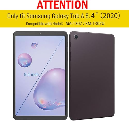 Miniatura 3 de Funda para Samsung Galaxy Tab A 8.4 2020, resistente policarbonato duro de silicona suave a prueba de golpes, resistente funda protectora de alto