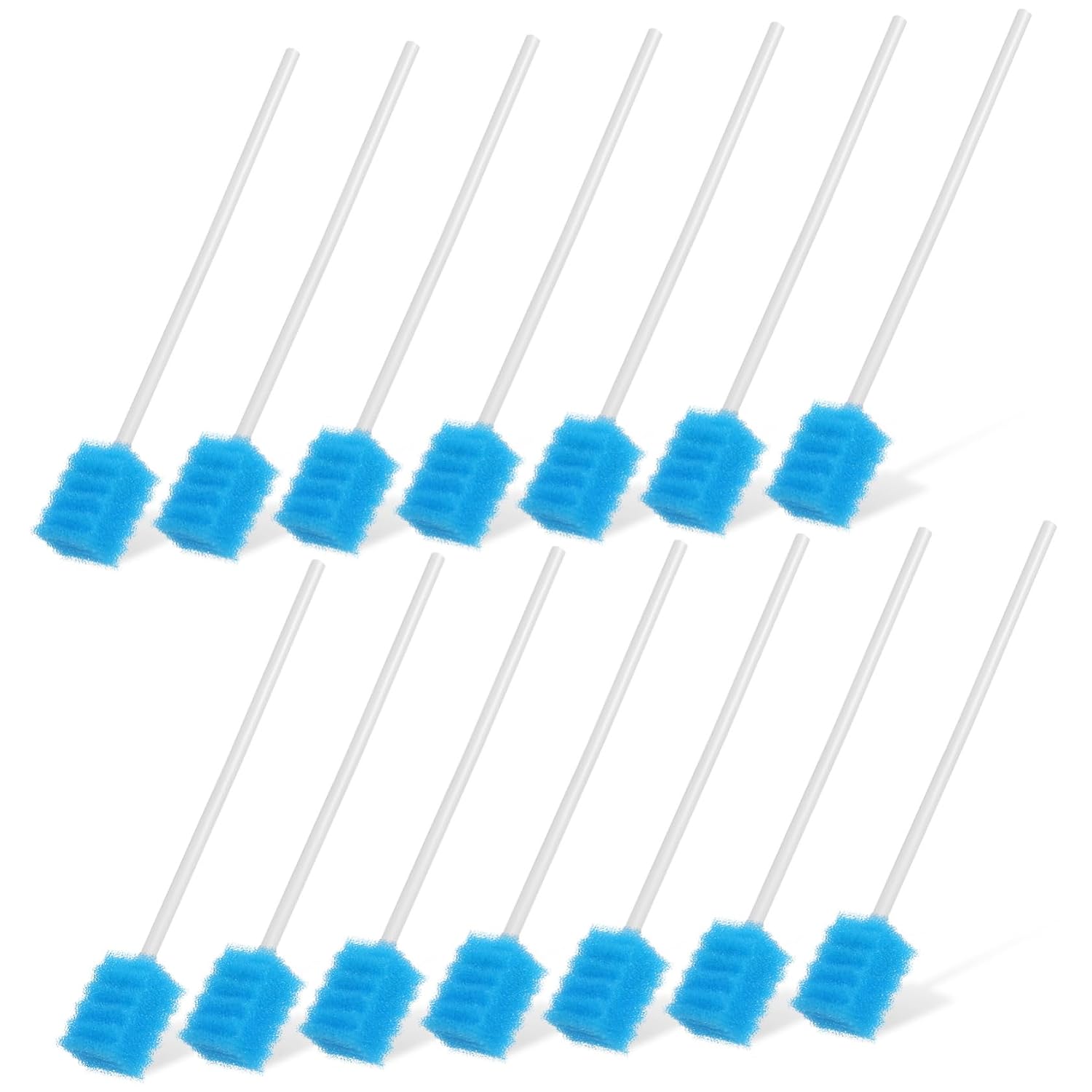CALLARON Hard 100 Pcs Oral Swabs for Elderly Disposable Swabs Cleaning Sponge Stick