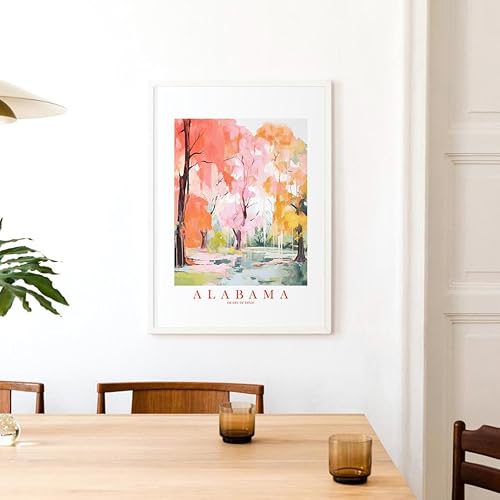 Miniatura 8 de Alabama Travel Print Souvenir AL Nature Wall Art Landscape Poster Scenic Vista (8x10 inches)