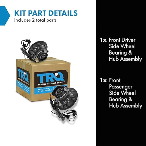 Vista 495 de TRQ Juego de 2 rodamientos y bujes de rueda trasera izquierda y derecha compatible con Ford Expedition 2007-2010 Lincoln Navigator 2007-2010