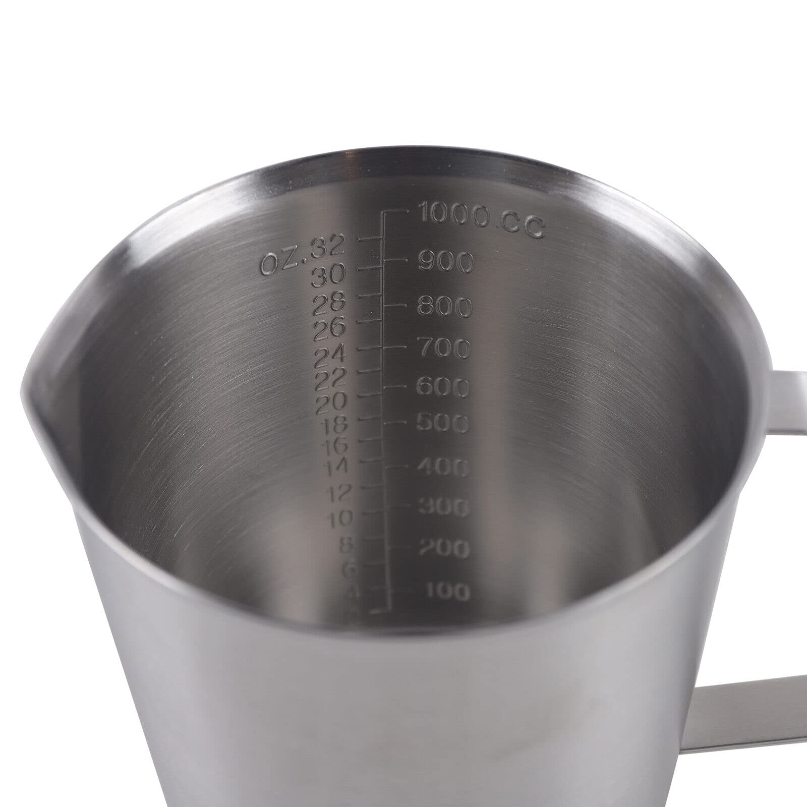 Misurino graduato in acciaio inox, misurino da cucina con manico