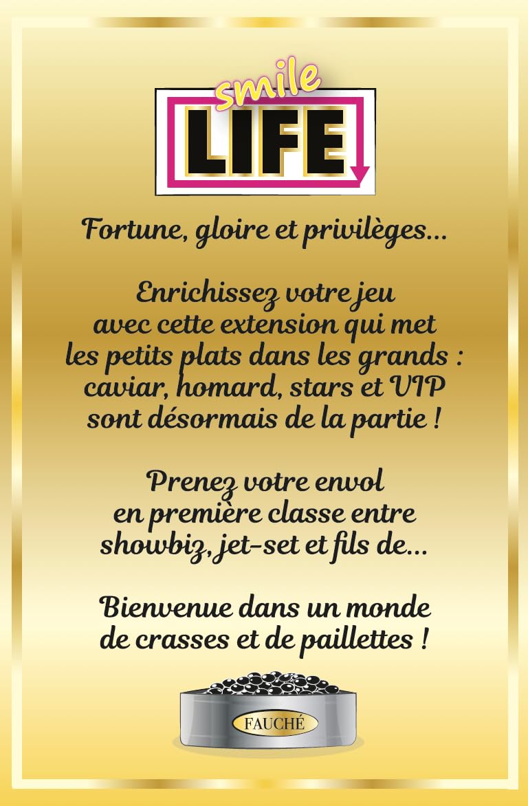 Blackrock Games Smile Life: Vie de Luxe Extension 60 Cartes Humour Stratégie 2-6 Joueurs 12+