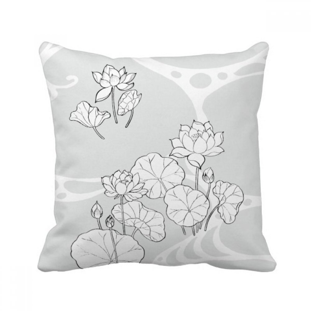 Coussin feuille de lotus multicolore une idee de cadeau ideale pour decoration de maison
