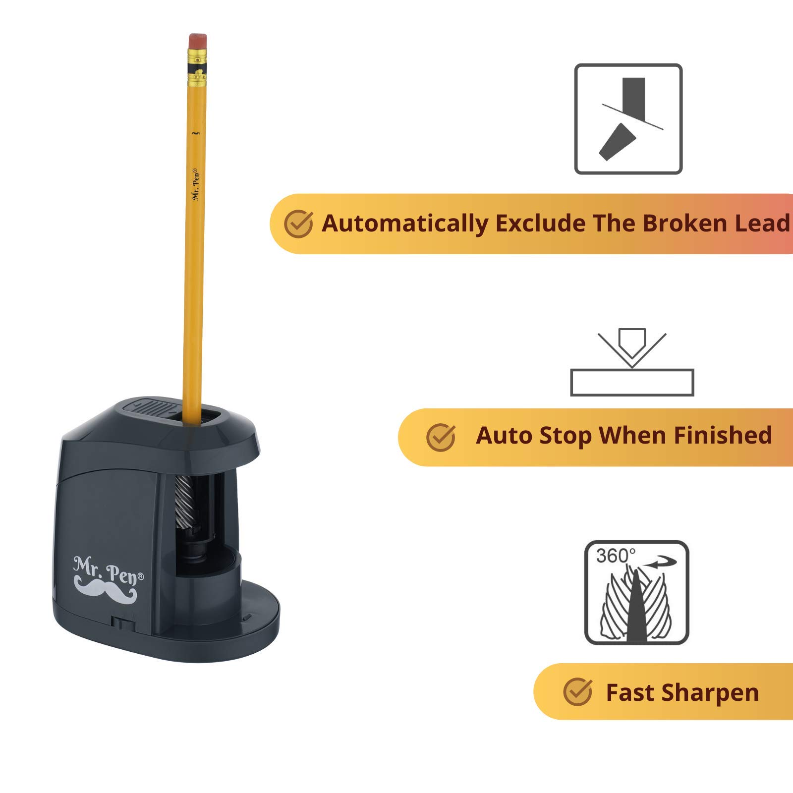 Mr. Pen Electric Pencil Sharpener, Pencil Sharpener Electric, Electric Sharpener, Electric
