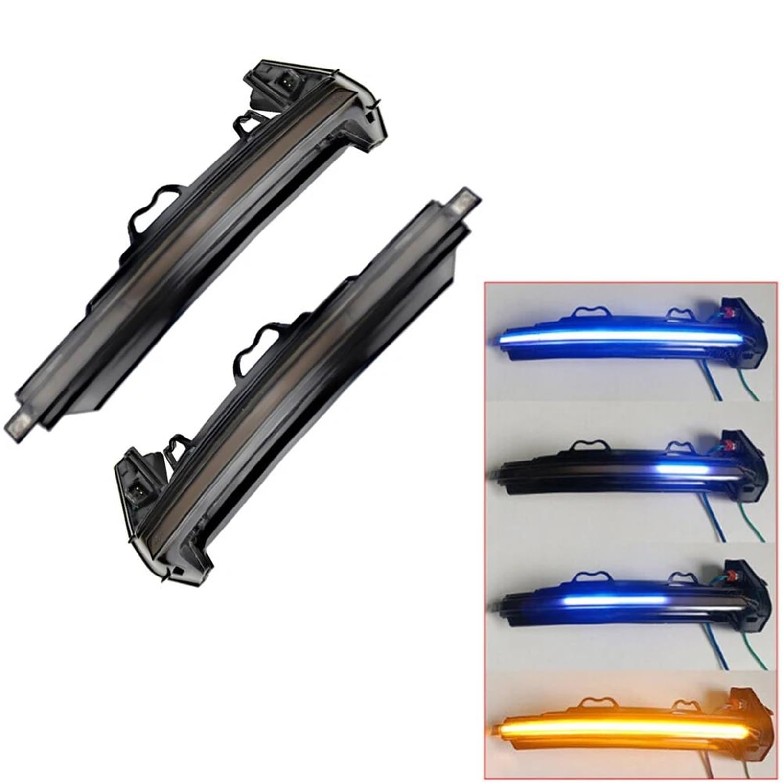 LED Intermitentes Laterales Espejo Retrovisor con Señal Giro Dinámica LED Indicador Dirección Flecha Intermitente Secuencial para A4 S4 B9 A5 S5 RS4 RS5