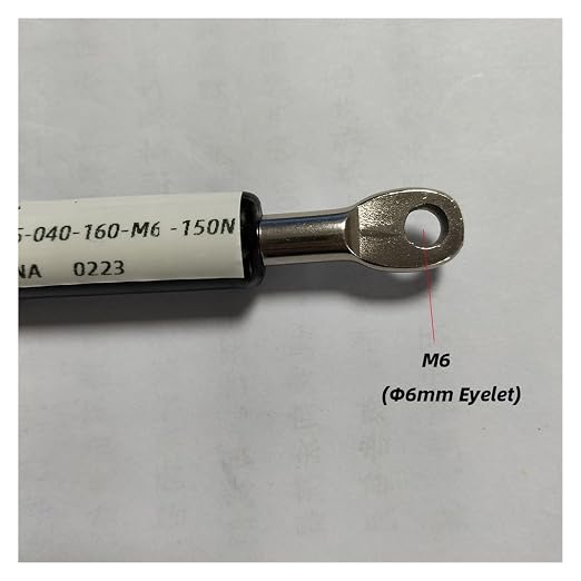 Pistón neumático de gas 150N para puertas automáticas miniatura 5