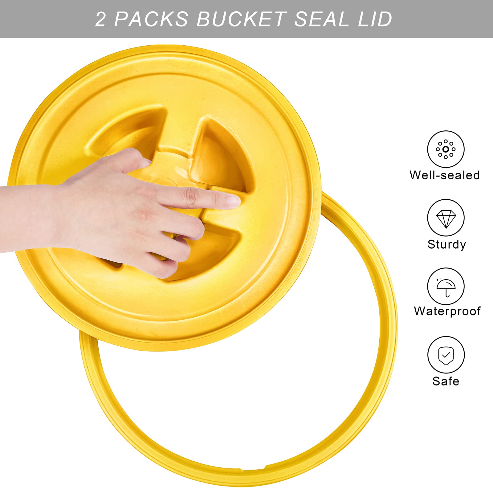 Aodaer Coperchio a tenuta stagna gamma da 4 pezzi, coperchio a spirale per alimenti, coperchio riutilizzabile, coperchio in plastica, coperchio per contenitori per alimenti (rosso, giallo, blu, verde)