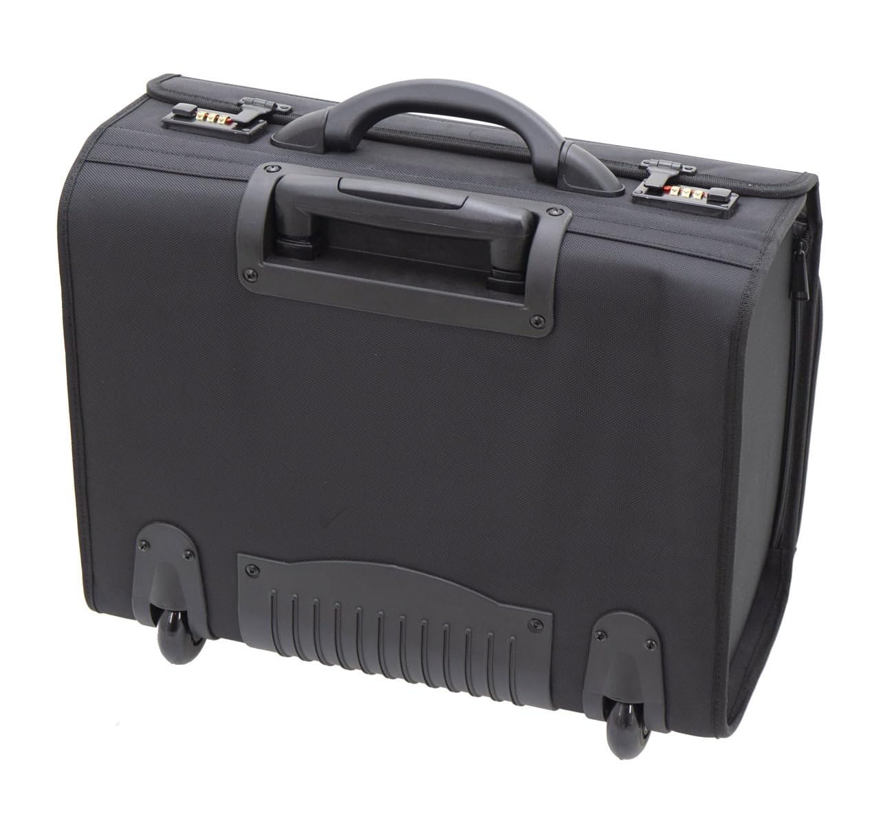 Pilotenkoffer Aktenkoffer Unisex Lehrerkoffer Trolley 47 cm Schwarz