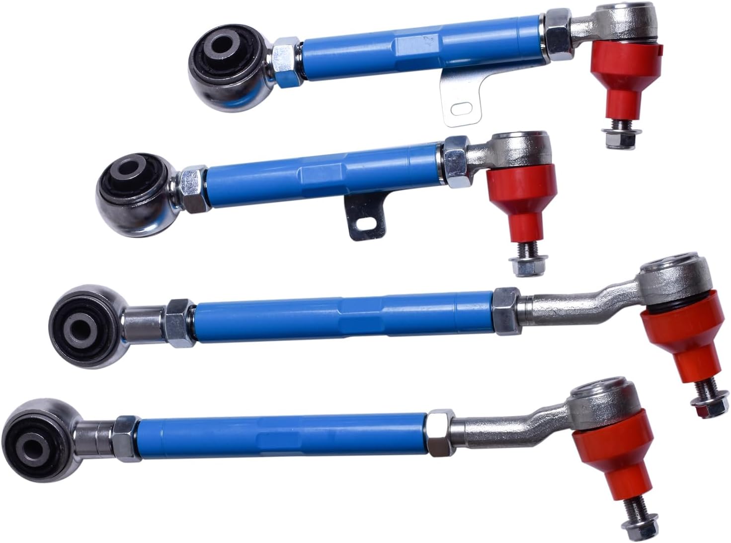 4 PCS Adjustable Control Arms Alignment Rear Left and Right Camber and Toe Kit Compatible with Lexus LS430 UCF30 2000-2006 Replace 48710-50060 48710-50070