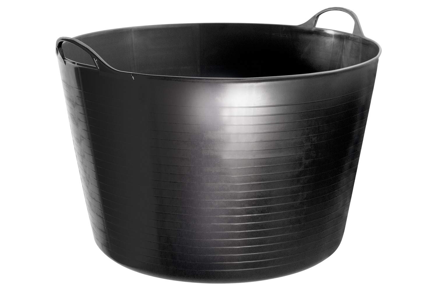 Perry Equestrian Black Garden Trug/Flexi Tub/Trug Tub/Gorilla Bucket 60L