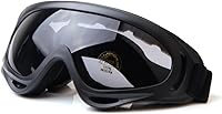 Vista 5 de Haifly Gafas protectoras para gafas - Gafas de esquí y snowboard de seguridad para ciclismo y motocicleta - transparente