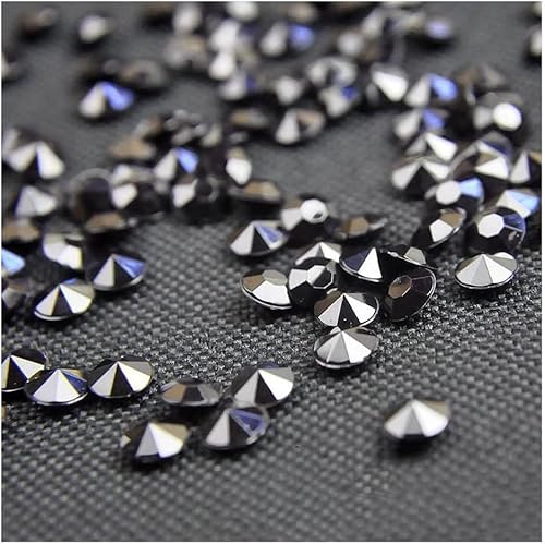 XIANMY Perline di diamante da spargere da tavolo, coriandoli da 8 mm, per decorare vasi e matrimoni, 2000 pezzi, colore nero