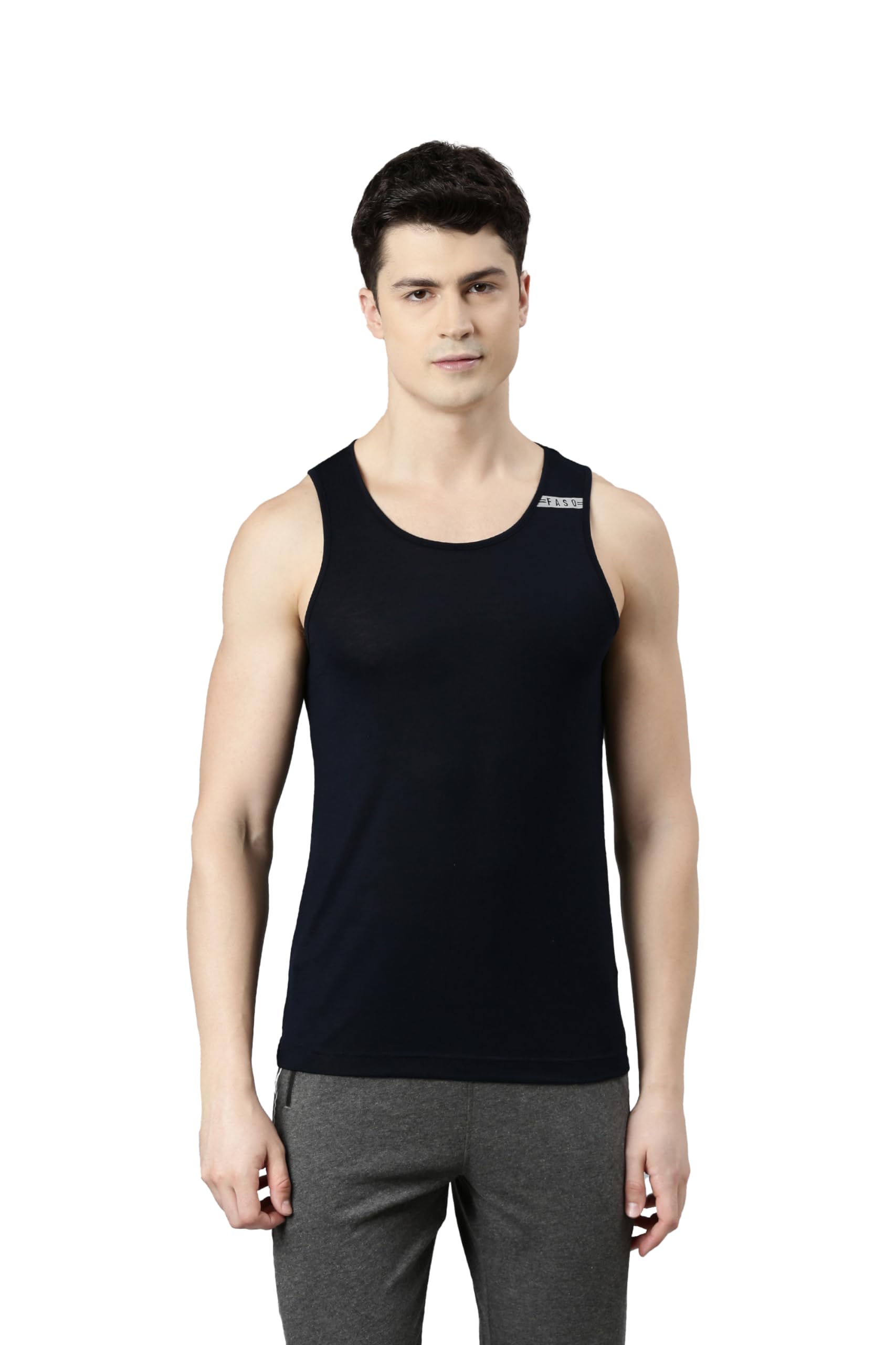 f a s o Men's Bamboo Vest – Ultra-Soft Bamboo & Polyester Blend, Lightweight, Breathable, Skin-Friendly, Durable & Luxurious Feel-picture-33