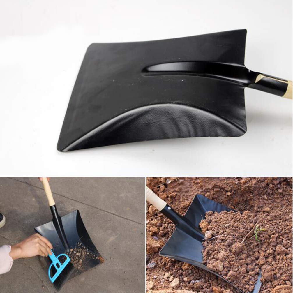 Pala de Jardinería 2piezas de Acero al Carbono Negra para Exteriores | Forma Única, Portátil y Ligera, Uso en Camping y Bbq, Herramienta Compacta para Tareas Multiusos