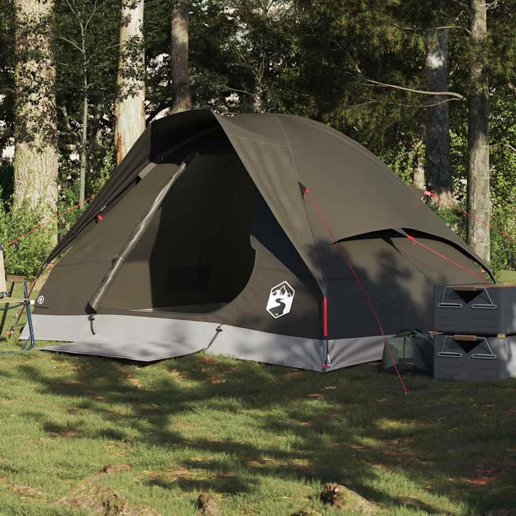 Genérico Tienda de campaña iglú para 2 Personas Impermeable marrón,Deportes,Actividades al Aire Libre,Camping y Senderismo,Tiendas de campaña,4009640