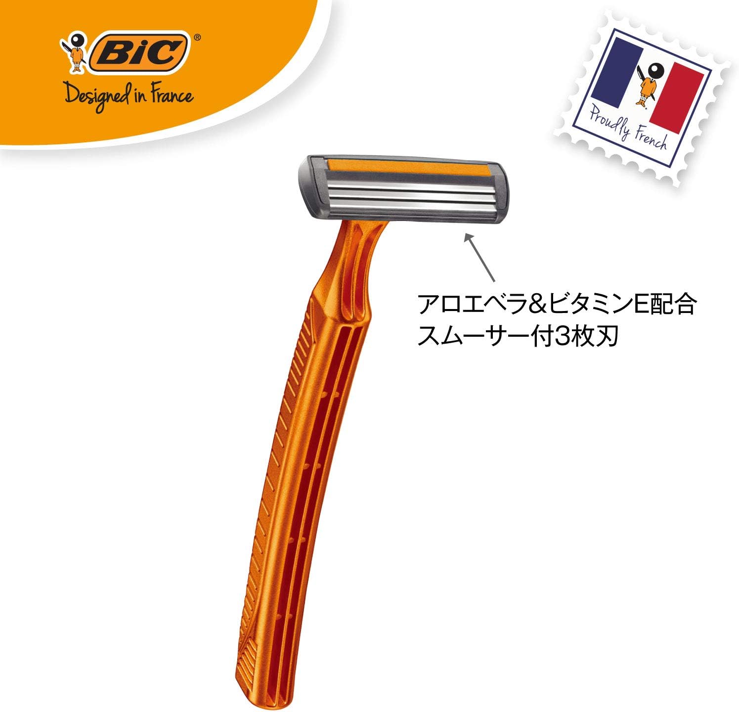 Amazon Co Jp ビック Bic Bic3 3枚刃 使い捨てカミソリ シェーバー ひげそり ディスポ 30本入 ホーム キッチン