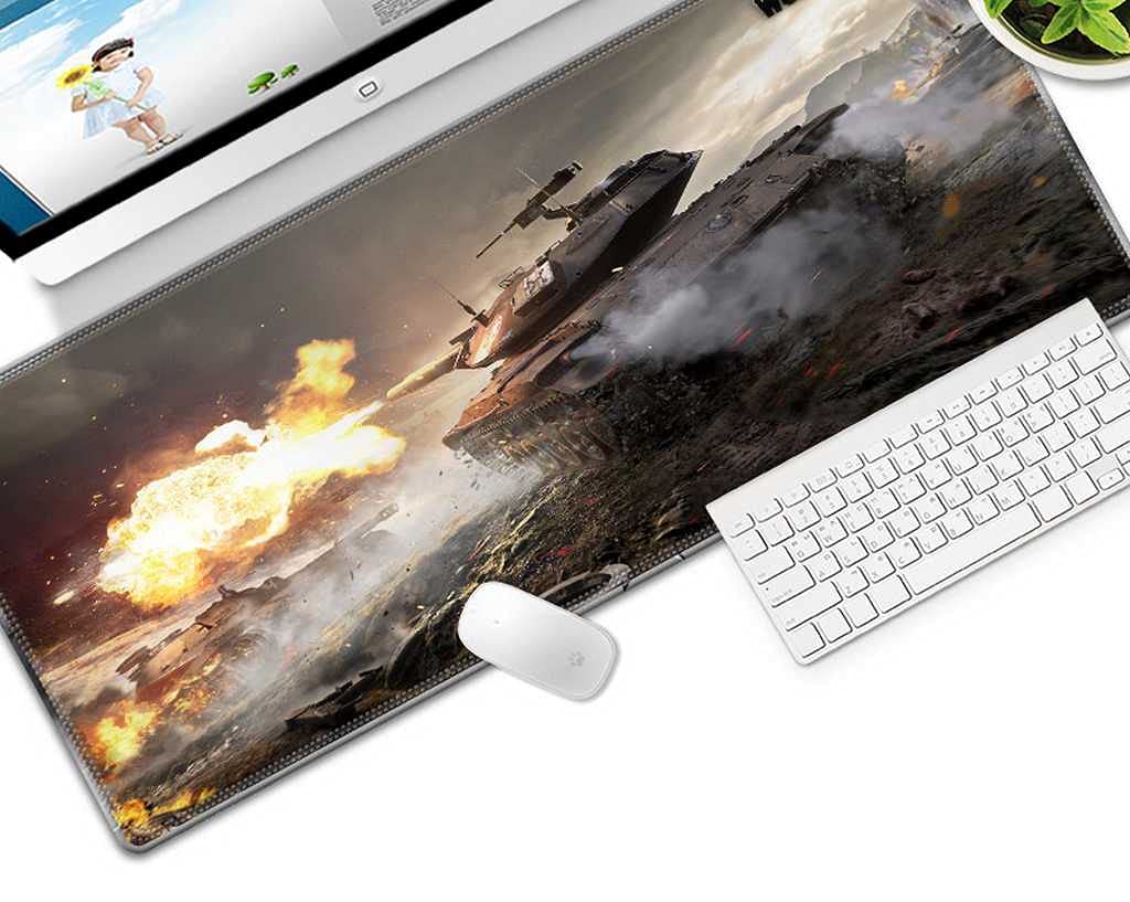 Gamer Mouse Pad Surface Antiderapant avec Base Caoutchouc pour Précision PC