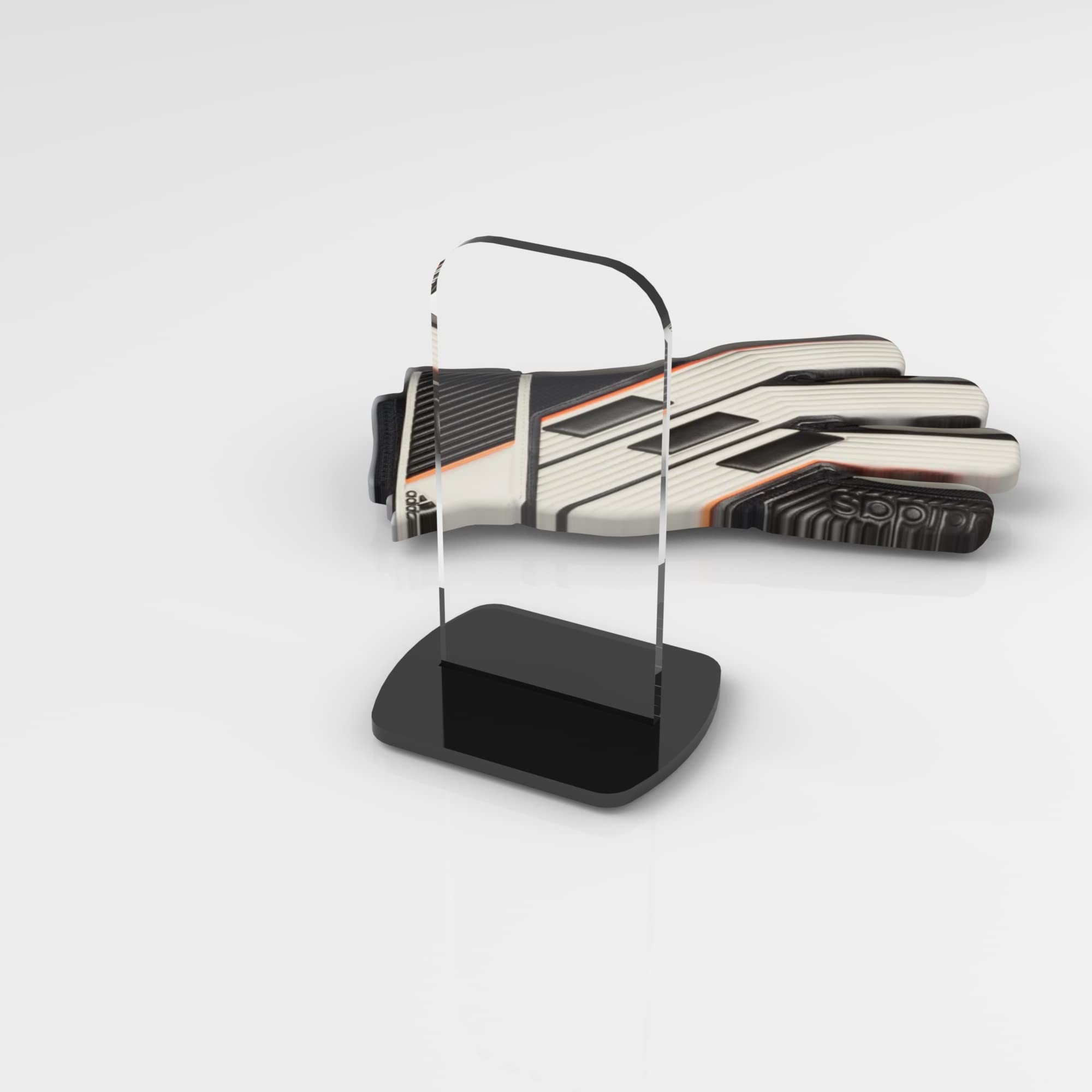 Plexico Black Football Glove Display Stand/Acrylic Glove Holder/Signed Autographed Holder ( Base)