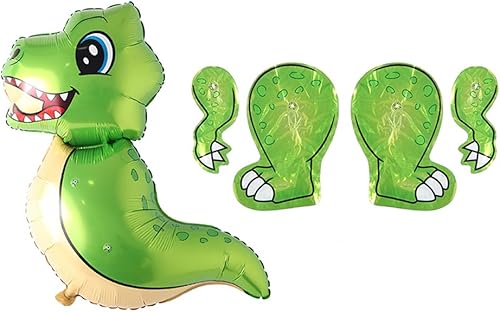 Miniatura 3 de Globos de dinosaurio de pie con diseño de tiranosaurio para fiesta de cumpleaños, baby shower. Kit de decoración de suministros inflables para