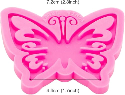 Miniatura 2 de Molde de silicona de resina con forma de mariposa súper brillante para llavero de resina epoxi, fabricación de joyas artesanales, arcilla polimérica