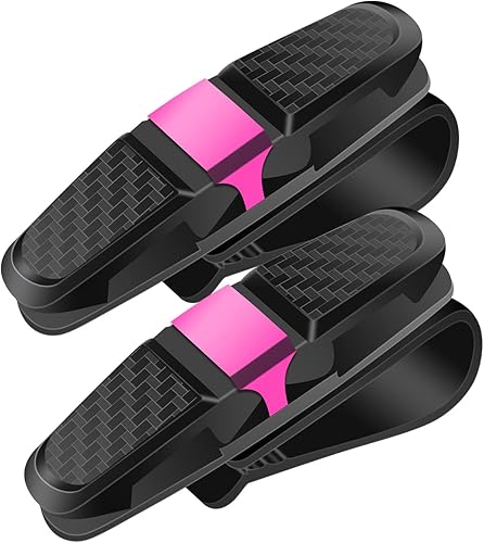 2 soportes para lentes de sol para visera solar de automóvil, soporte universal para lentes de sol de automóvil, soporte para anteojos con clip para