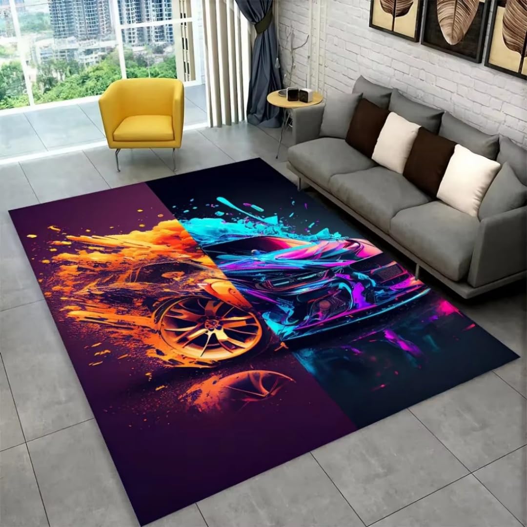Tapis de salon doux et confortable, un revêtement de sol haut de gamme graphique 140x200cm
