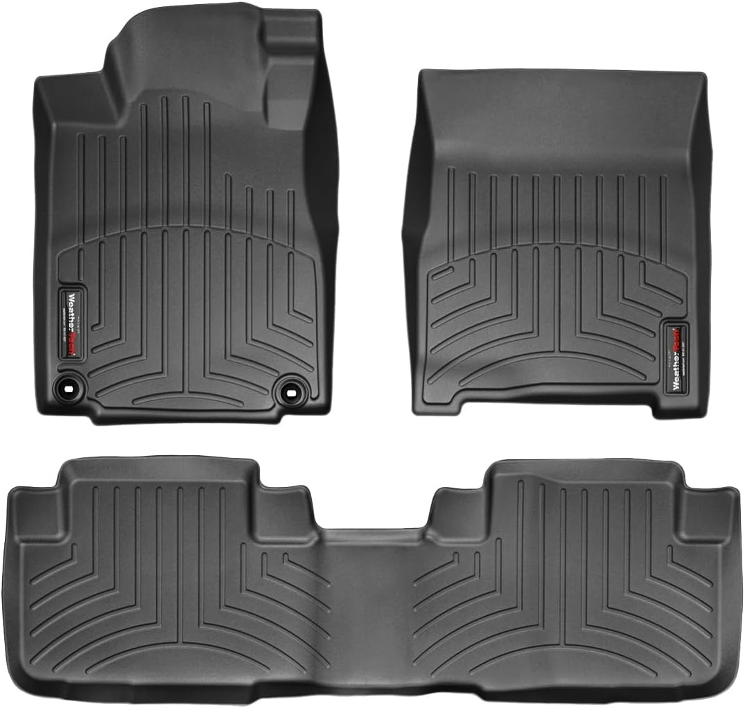 WeatherTech Custom Fit FloorLiners for Honda CR-V - 1st & 2nd Row (44402-1-2), Black