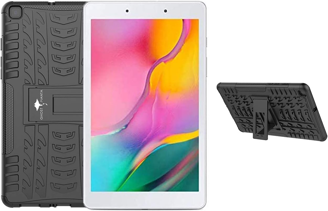 Samsung Galaxy Tab A 8.0" Tablet (Latest Model), 32GB, Wi-Fi, Android 9.0 Pie, Bluetooth, Bundled with Ghost Manta Accessories (W/Tablet Protective Case, Silver)
