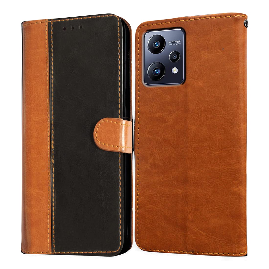 Realme Narzo 50 Pro 5G Flip Cover - Leather & Card Slots -6