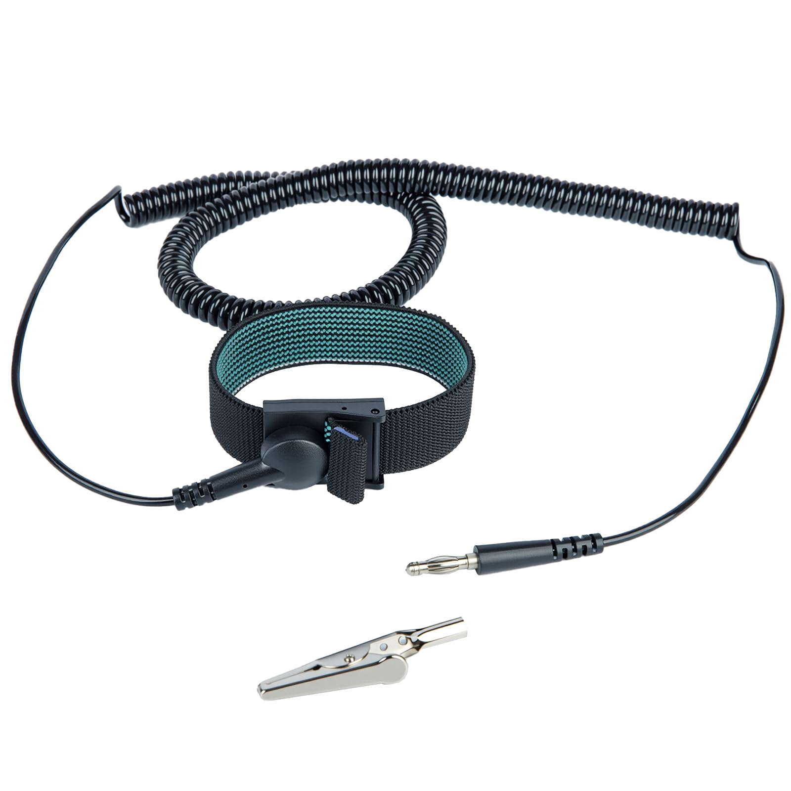 Anti Static Wrist Straps, 2 Pack, Reusable, Equipped with Grounding Wire and Alligator Clip, Enables You to Ground Yourself - Image 2