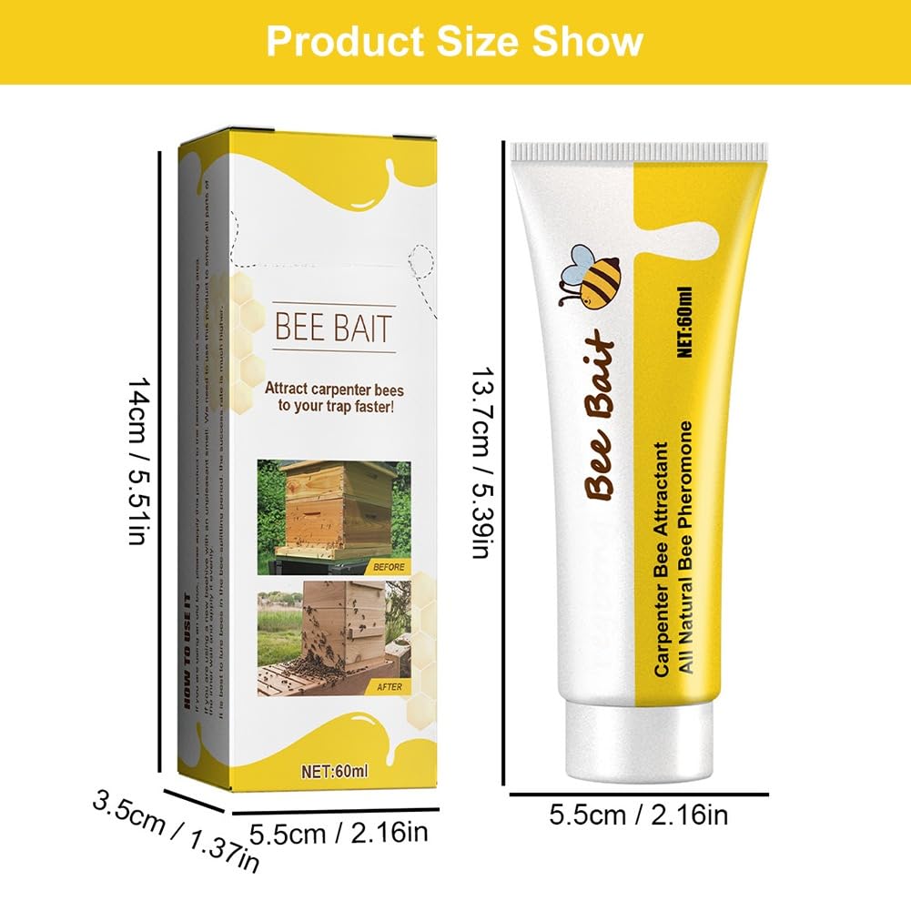 Produktbild von Imkerei Bienenlockstoff Gel – Wildbienen Köder & Falle, Anziehendes Werkzeug Für Garten, Hof & Bienenfang