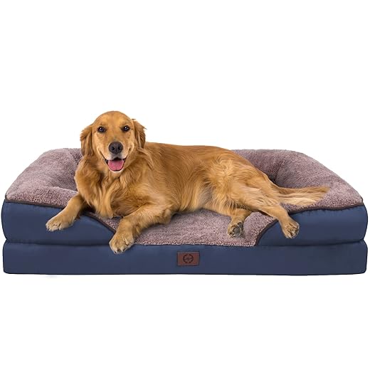 ODDPET Orthopedic Dog Bed for Large Dogs up to 70/100lbs, Dog Sofa with Removable Washable Cover with Waterproof Lining Dog Beds