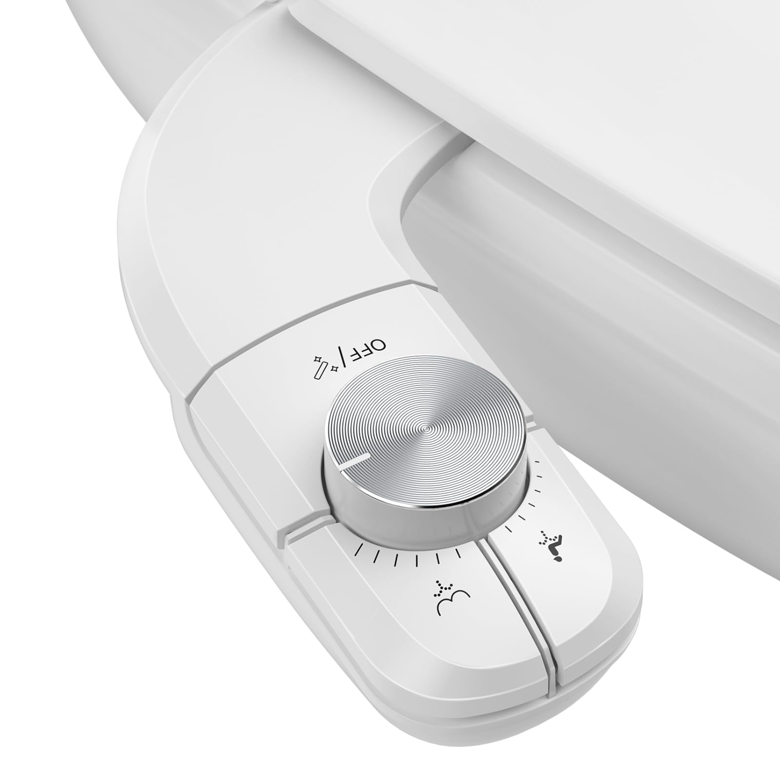 YISSVIC Toilette Japonaise Bidet Toilette WC non Electrique Double Buses Rétractables Installation Facile Autonettoyantes Pression d'Eau Réglable à Eau Froide Nettoyage Avant et Arrière