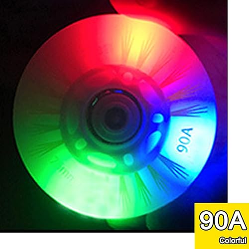 Miniatura 3 de Light up Inline Skate Wheels & Roller Blade Wheels 76mm80mm with Bearings ABEC-9 for Indoor & Outdoor use 90A Luminescence Roller Blade Wheels 4-Pack